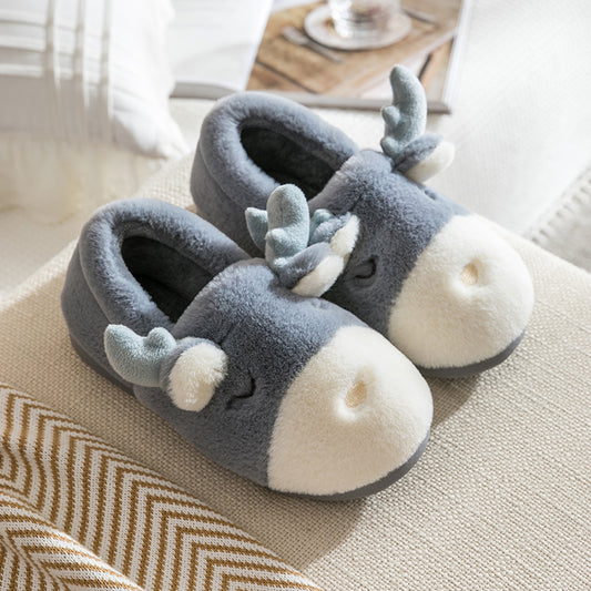 Home cute cotton slippers