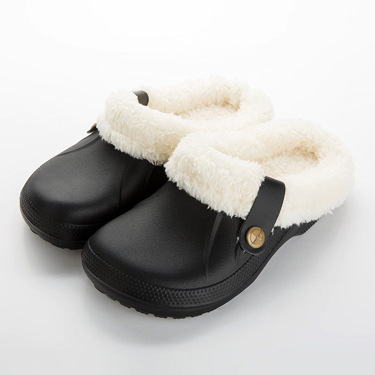 Home waterproof cotton slippers