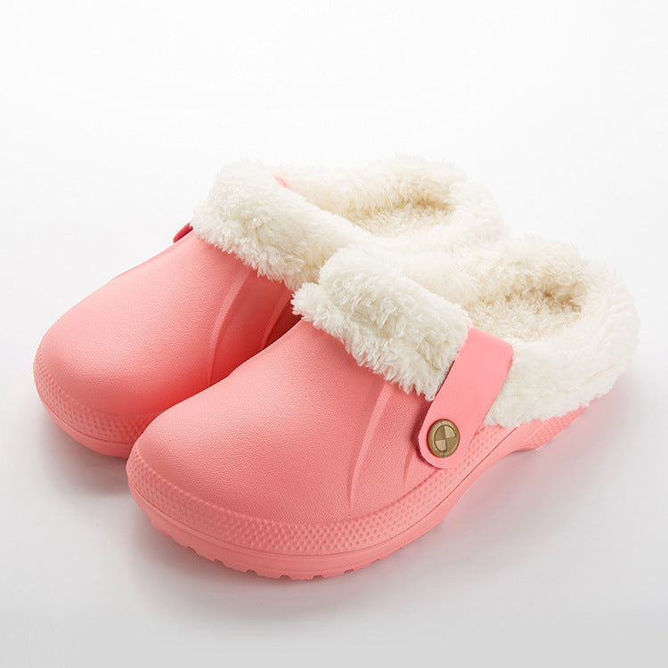 Home waterproof cotton slippers