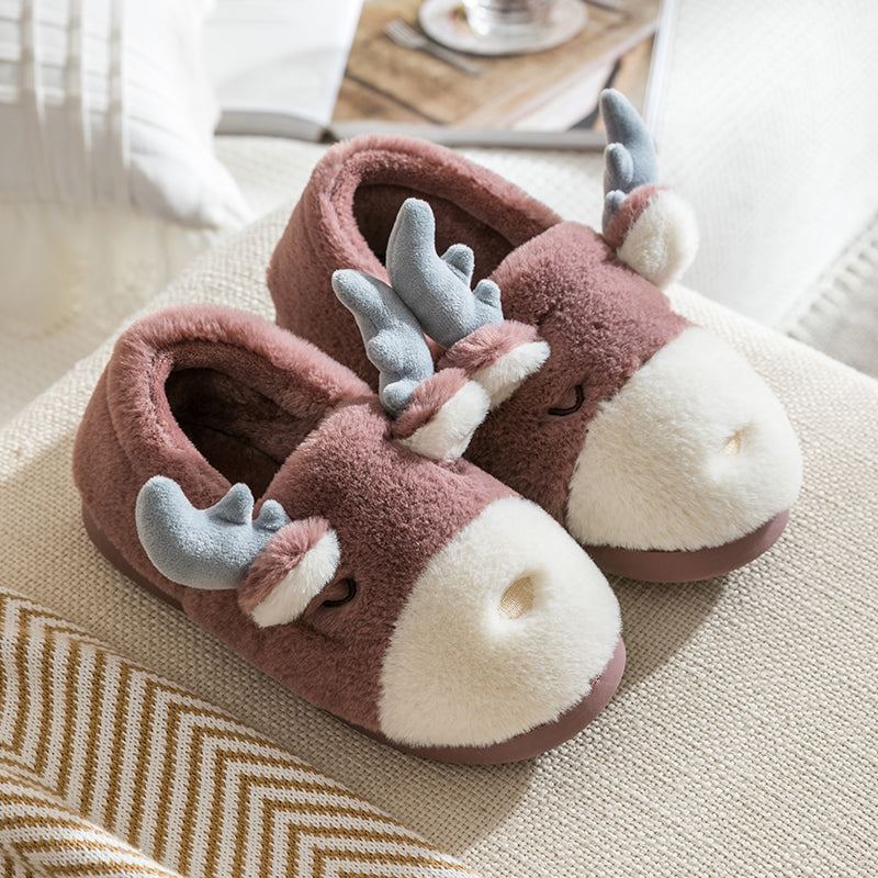 Home cute cotton slippers