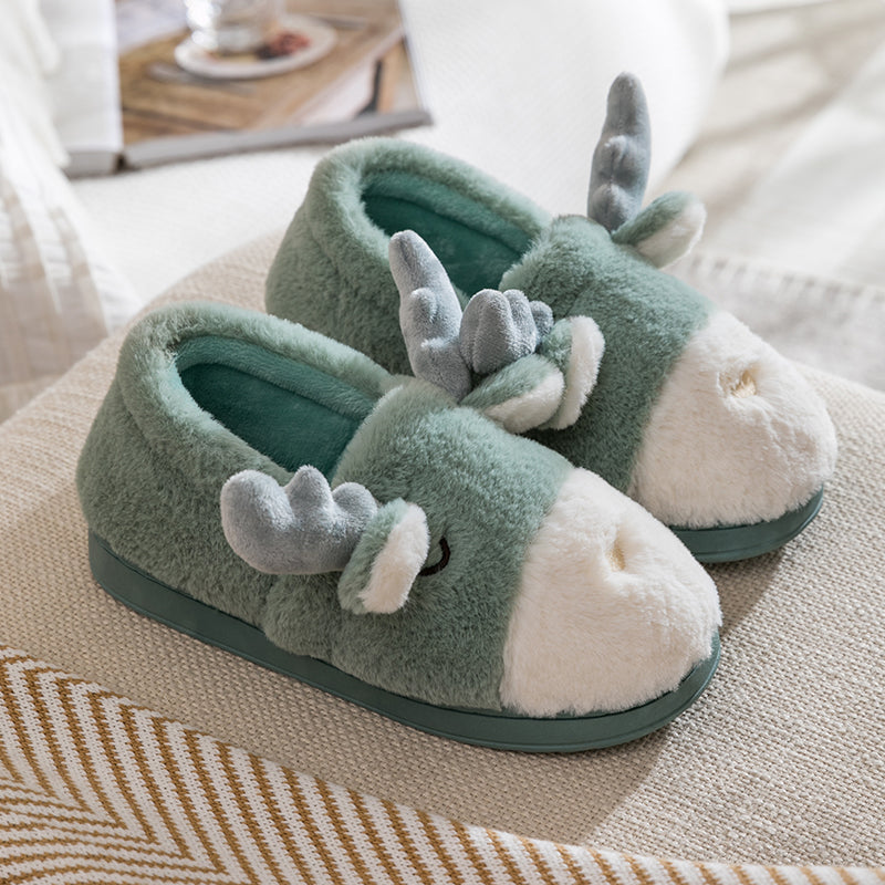 Home cute cotton slippers